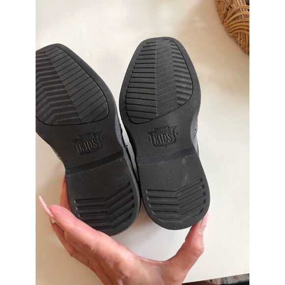 Florshein Midtown Little Boys Leather Oxfords Sz 13M Black - Picture 7 of 8